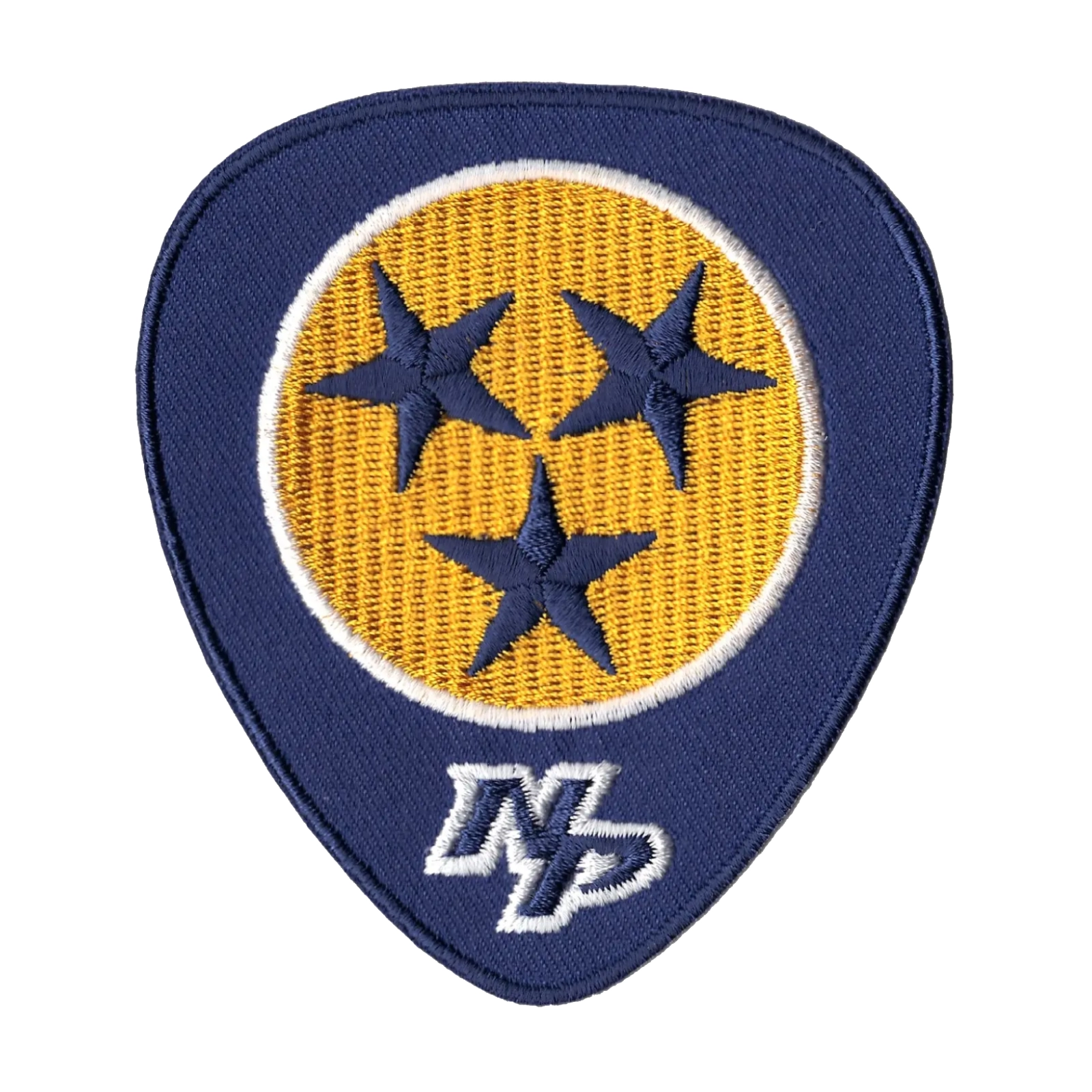 Nashville Predators Guitar Pick Three Stars Logo Patch