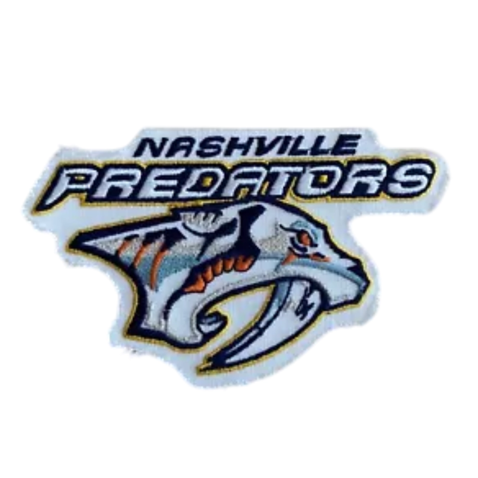 Nashville Predators Saber Tooth Tiger Logo With Text Patch