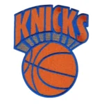 New York Knicks Logo Script Basketball Embroidered Patch