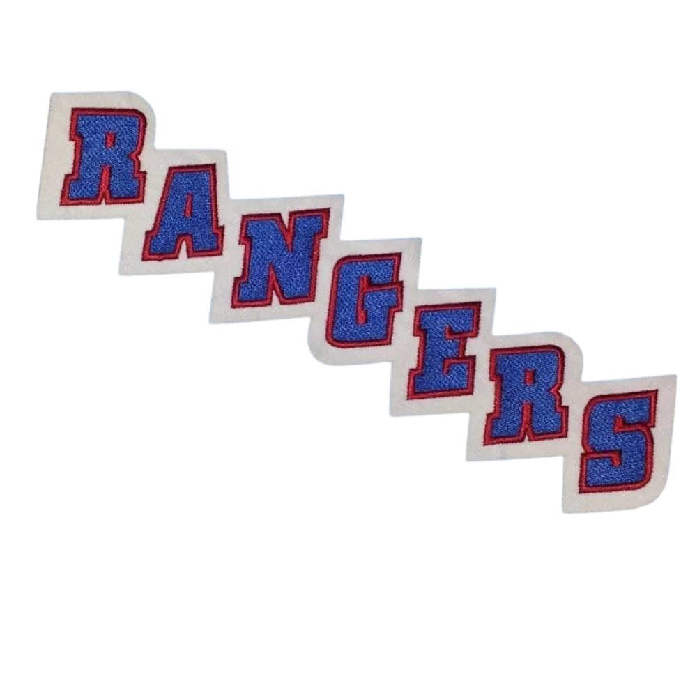 New York Rangers Diagonal Script Logo Patch