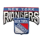 New York Rangers Script Logo with Shield Logo Patch