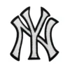 New York Yankees White "NY" Logo Patch