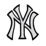 New York Yankees White "NY" Logo Patch