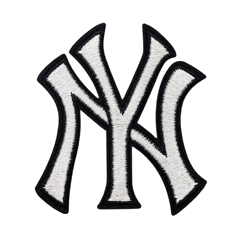 New York Yankees White "NY" Logo Patch