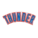 Oklahoma City Thunder Team Wordmark Logo Patch