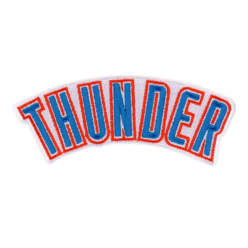 Oklahoma City Thunder Team Wordmark Logo Patch