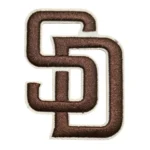 San Diego Padres Brown "SD" Interlocking Logo Patch