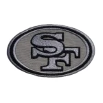 San Francisco 49ers Silver Monochrome Logo Patch