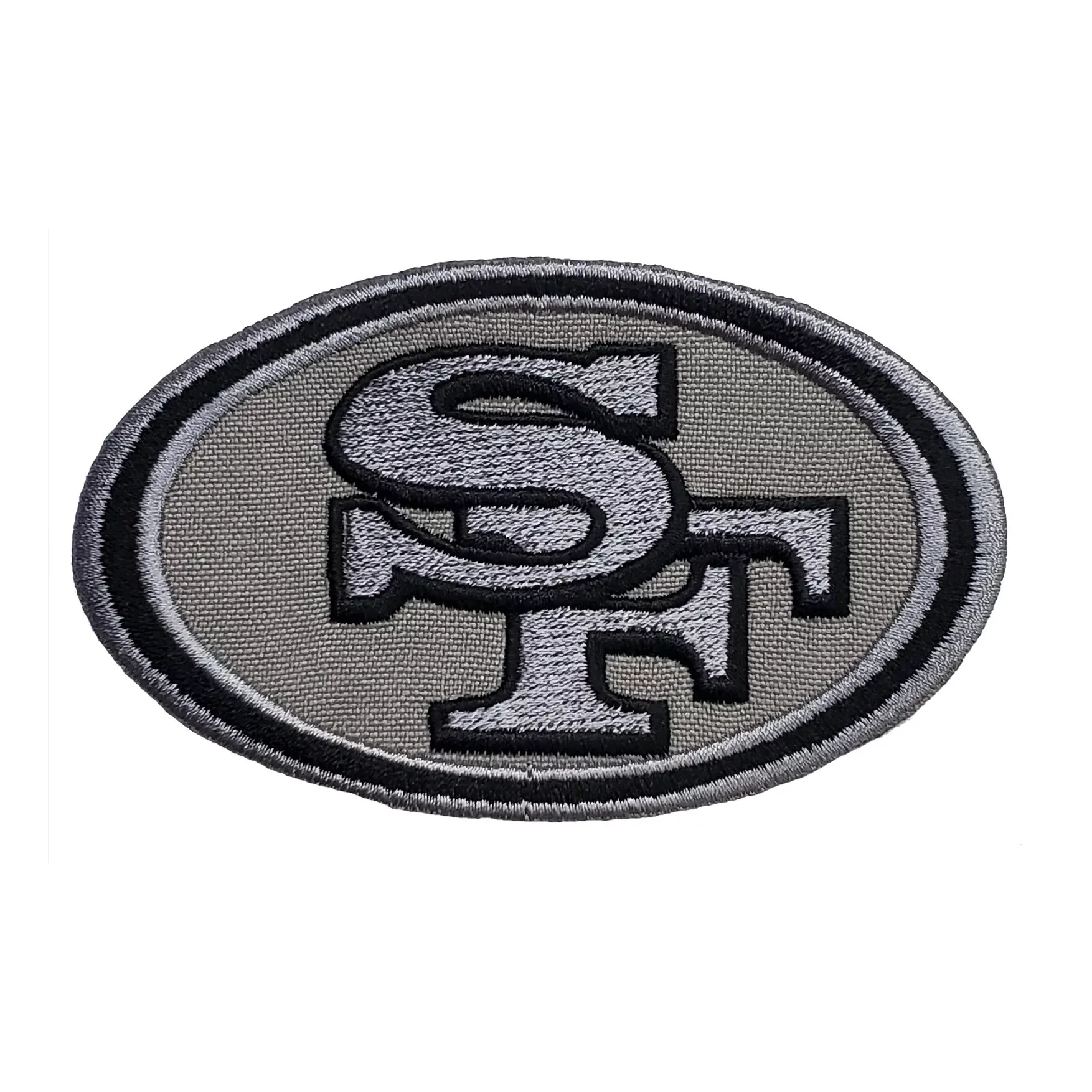San Francisco 49ers Silver Monochrome Logo Patch