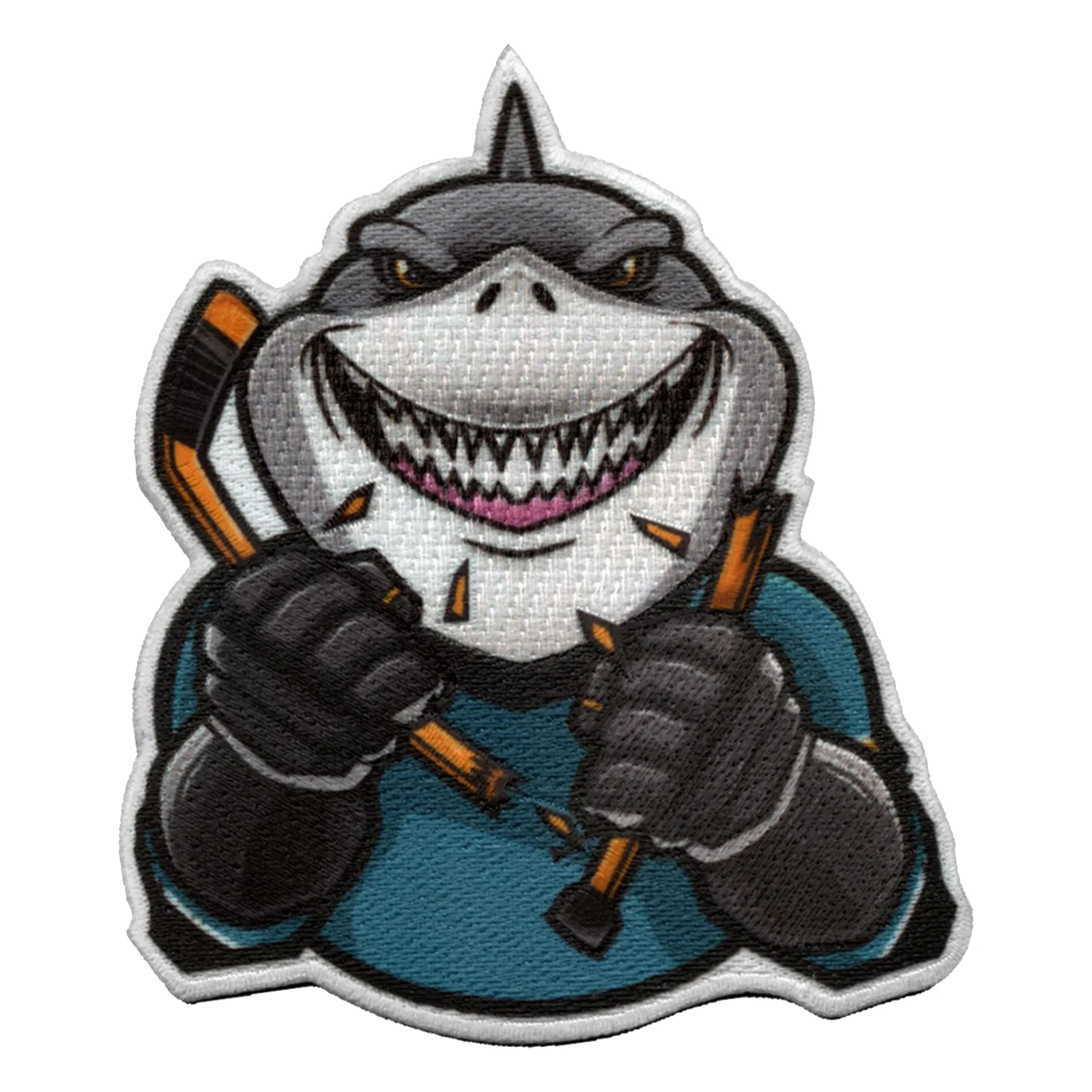 San Jose Sharks Mascot Breaking Stick Patch