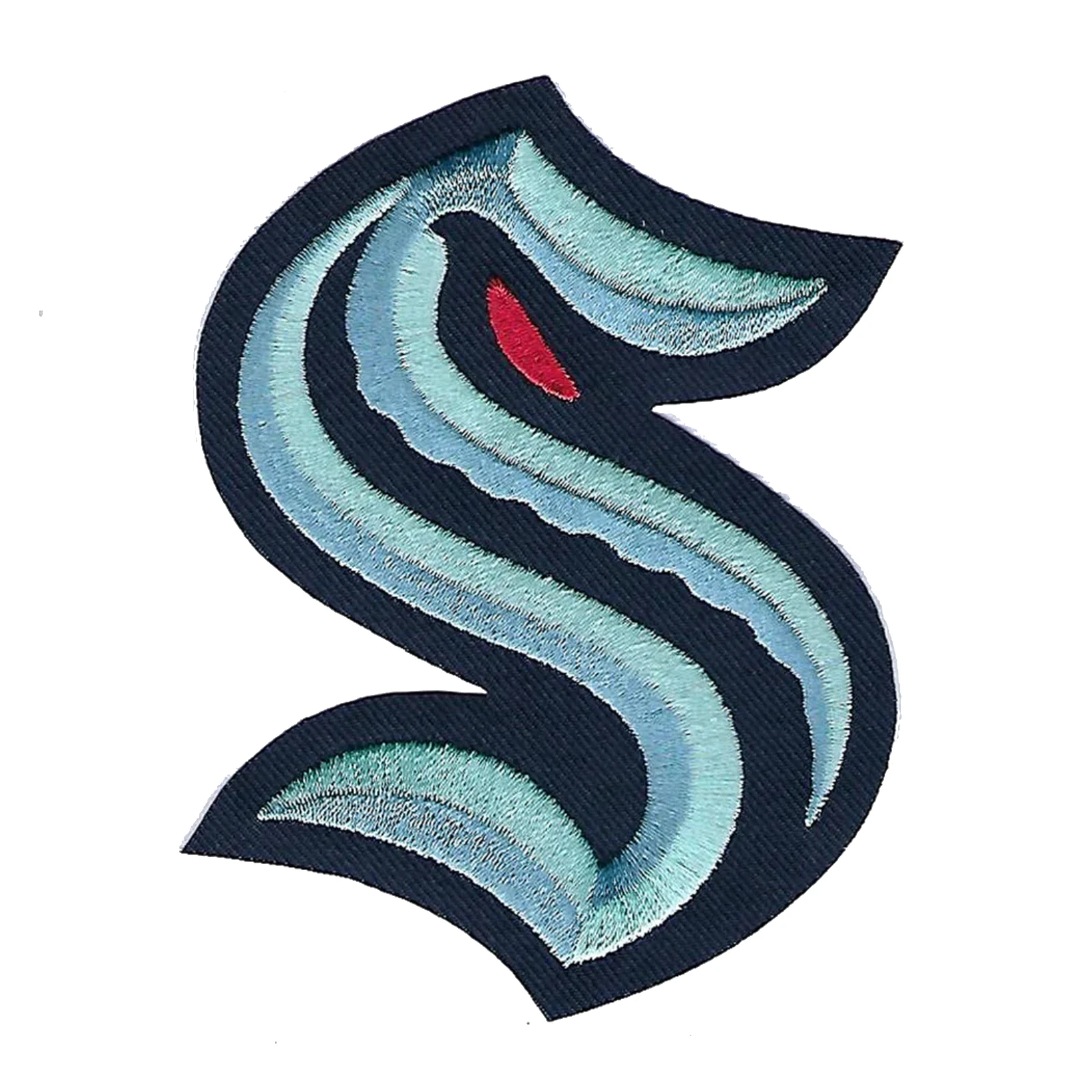 Seattle Kraken Letter S Logo Patch