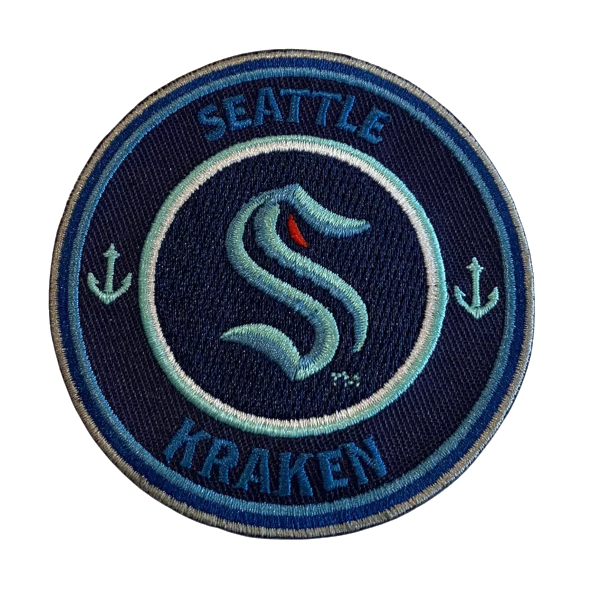 Seattle Kraken Retro Round Logo Patch