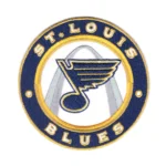 St Louis Blues Retro Round Logo Patch