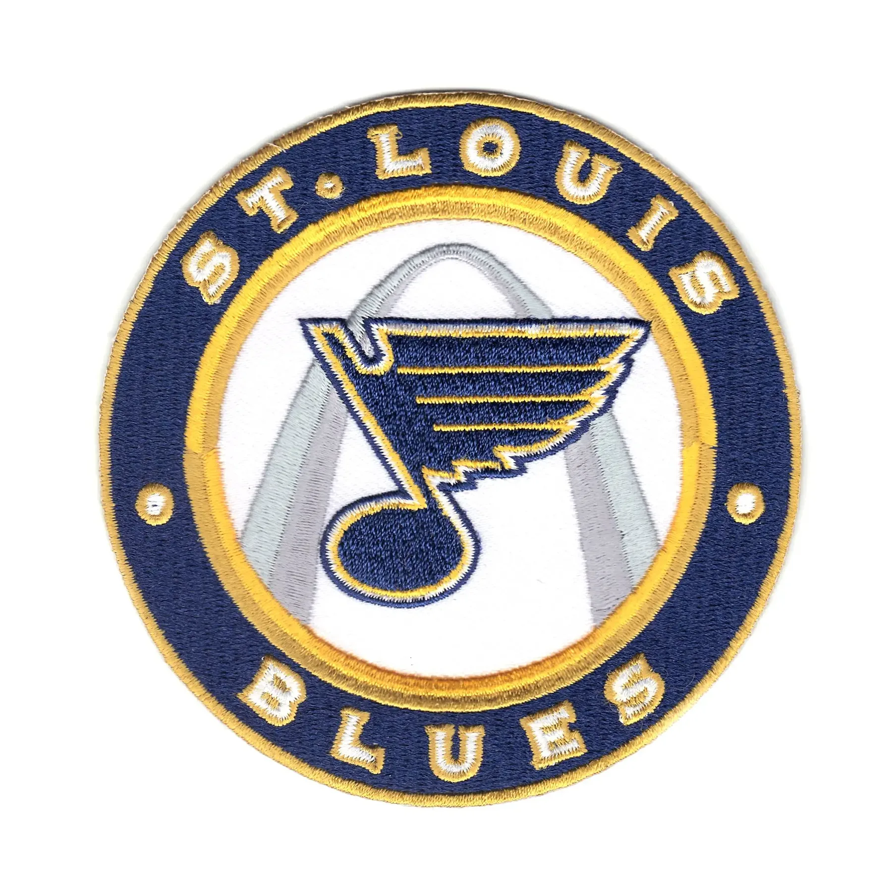 St Louis Blues Retro Round Logo Patch