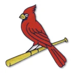 St. Louis Cardinals Standalone Bird on Bat Logo Patch