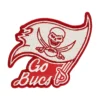 Tampa Bay Buccaneers Go Bucs Flag Logo Patch