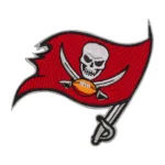 Tampa Bay Buccaneers Skull Cross Bones Flag Logo Patch
