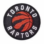 Toronto Raptors Round Black/Orange Logo Patch