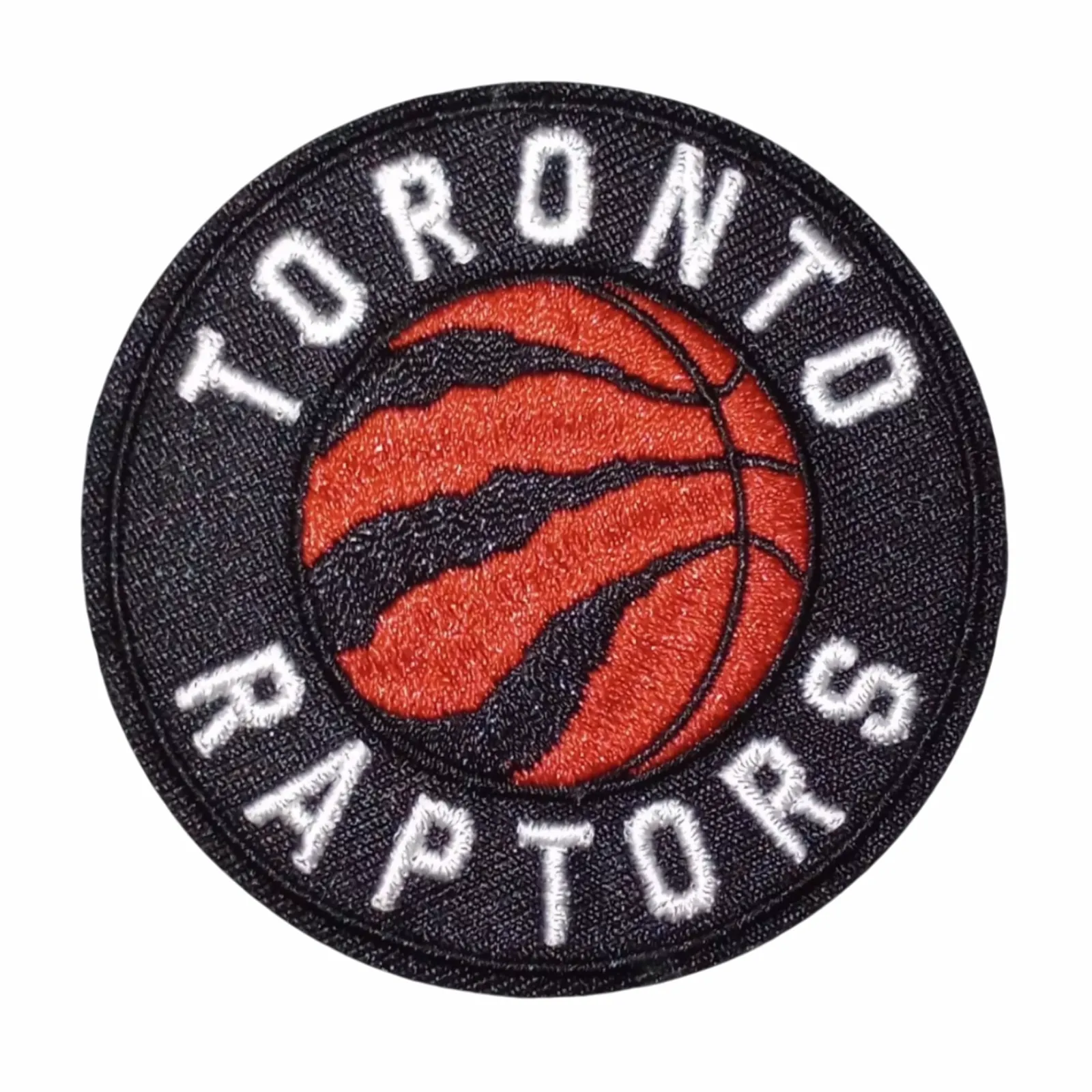 Toronto Raptors Round Black/Orange Logo Patch