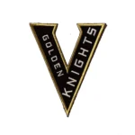Vegas Golden Knights Letter V Logo Embroidered Patch