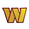 Washington Commanders Yellow W Letter Patch