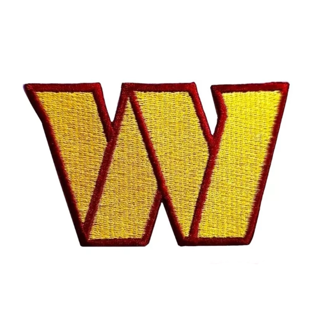 Washington Commanders Yellow W Letter Patch