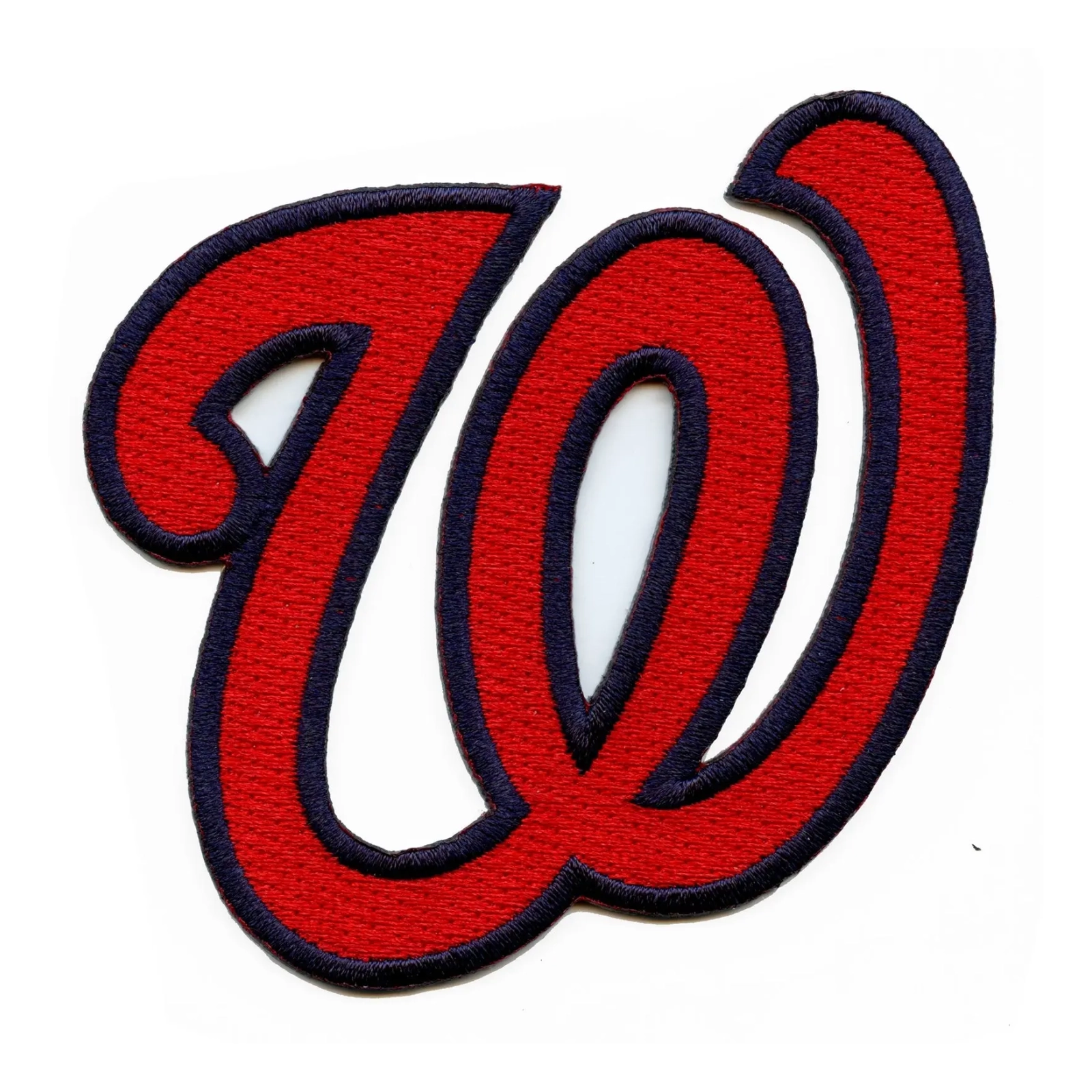 Washington Nationals Red Curly W Logo Patch