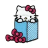 Hello Kitty in Blue Striped Gift Box Patch