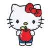 Hello Kitty Holding Red Apple Patch