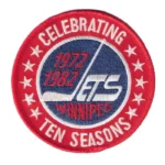 Winnipeg Jets Celebrating Ten Seasons 1972-1982 Logo Patch