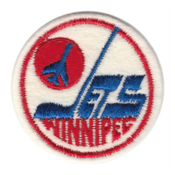 Winnipeg Jets White Vintage Round Logo Patch