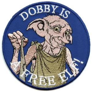 Dobby is a Free Elf Round Embroidered Patch