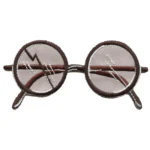 Harry Potter Round Glasses and Lightning Bolt Scar Patch