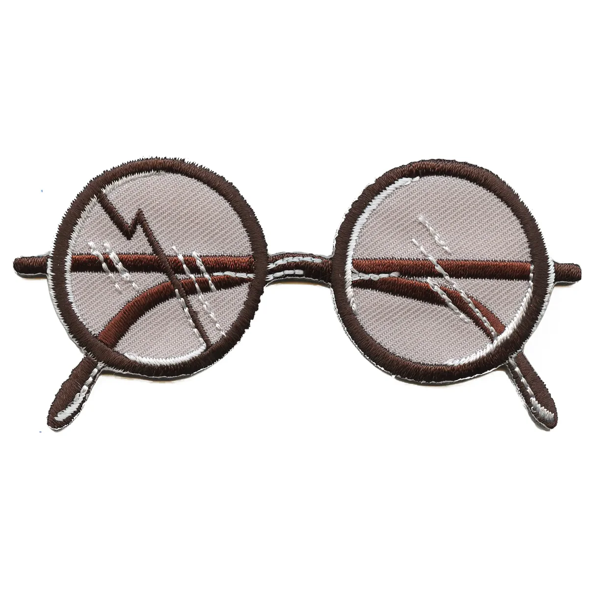 Harry Potter Round Glasses and Lightning Bolt Scar Patch