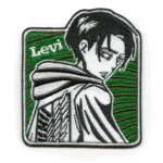 Attack on Titan Levi Ackerman Green Background Patch