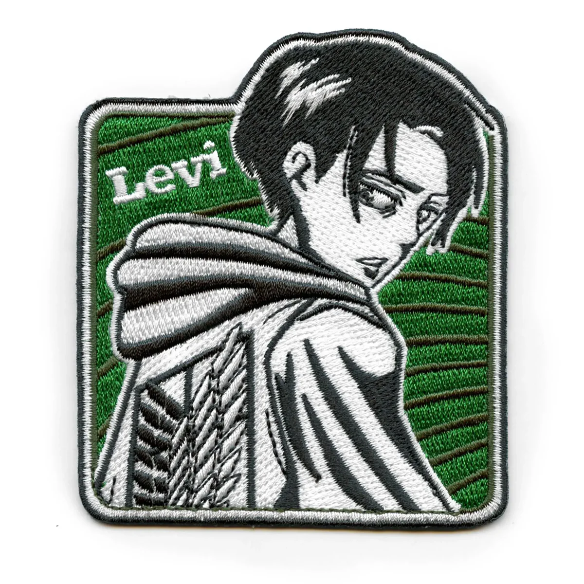 Attack on Titan Levi Ackerman Green Background Patch