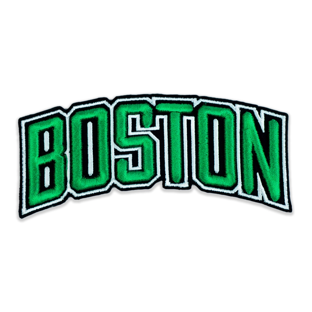 Boston Celtics 3D Wordmark Logo Patch