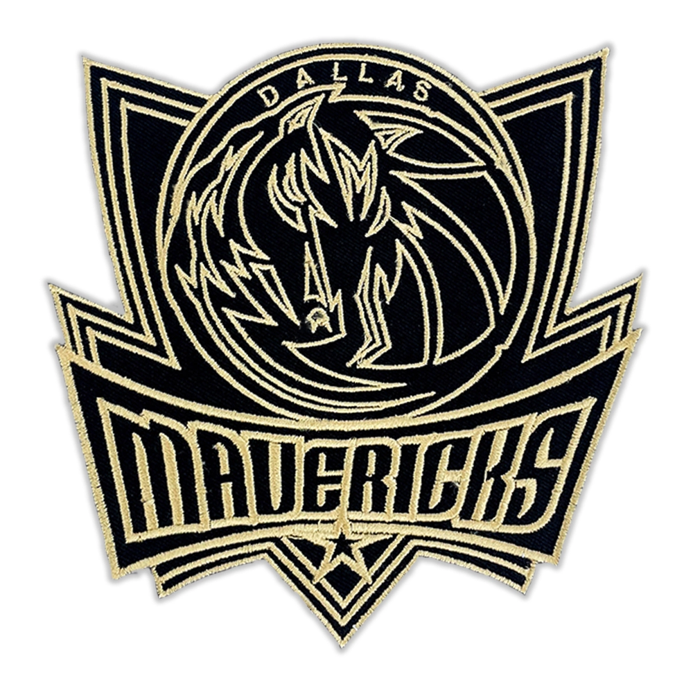 Dallas Mavericks Gold shield logo patch