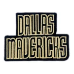 Dallas Mavericks Golden Wordmark Logo Embroidered Patch