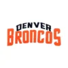 Denver Broncos Black/Orange Text Logo Patch