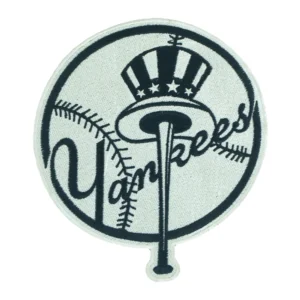 New York Yankees Black/White Round Logo Patch