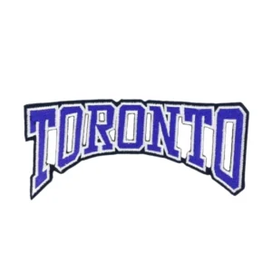 Toronto Arched Letters Blue Font Patch