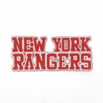 New York Rangers Red Block Font Logo Patch