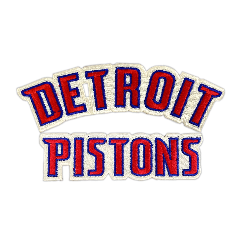 Detroit Pistons Red Script Logo Patch