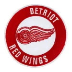 Detroit Red Wings Red Border Round Logo Patch