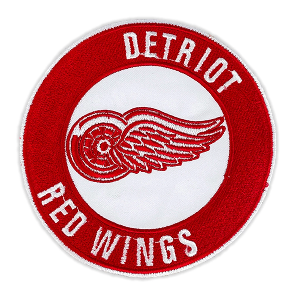 Detroit Red Wings Red Border Round Logo Patch