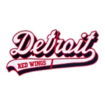 Detroit Red Wings Script Logo Patch