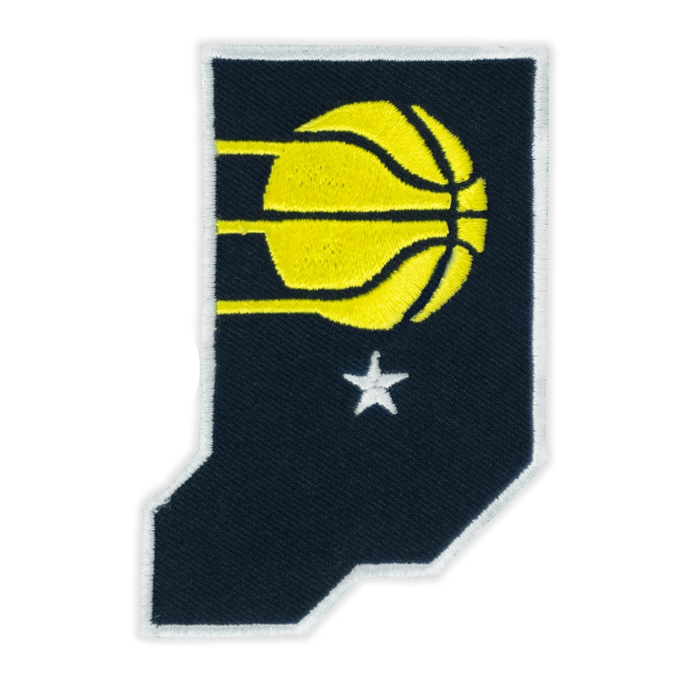 Indiana Pacers Retro State Shape Logo Patch