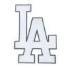 Los Angeles Dodgers LA white Logo patch