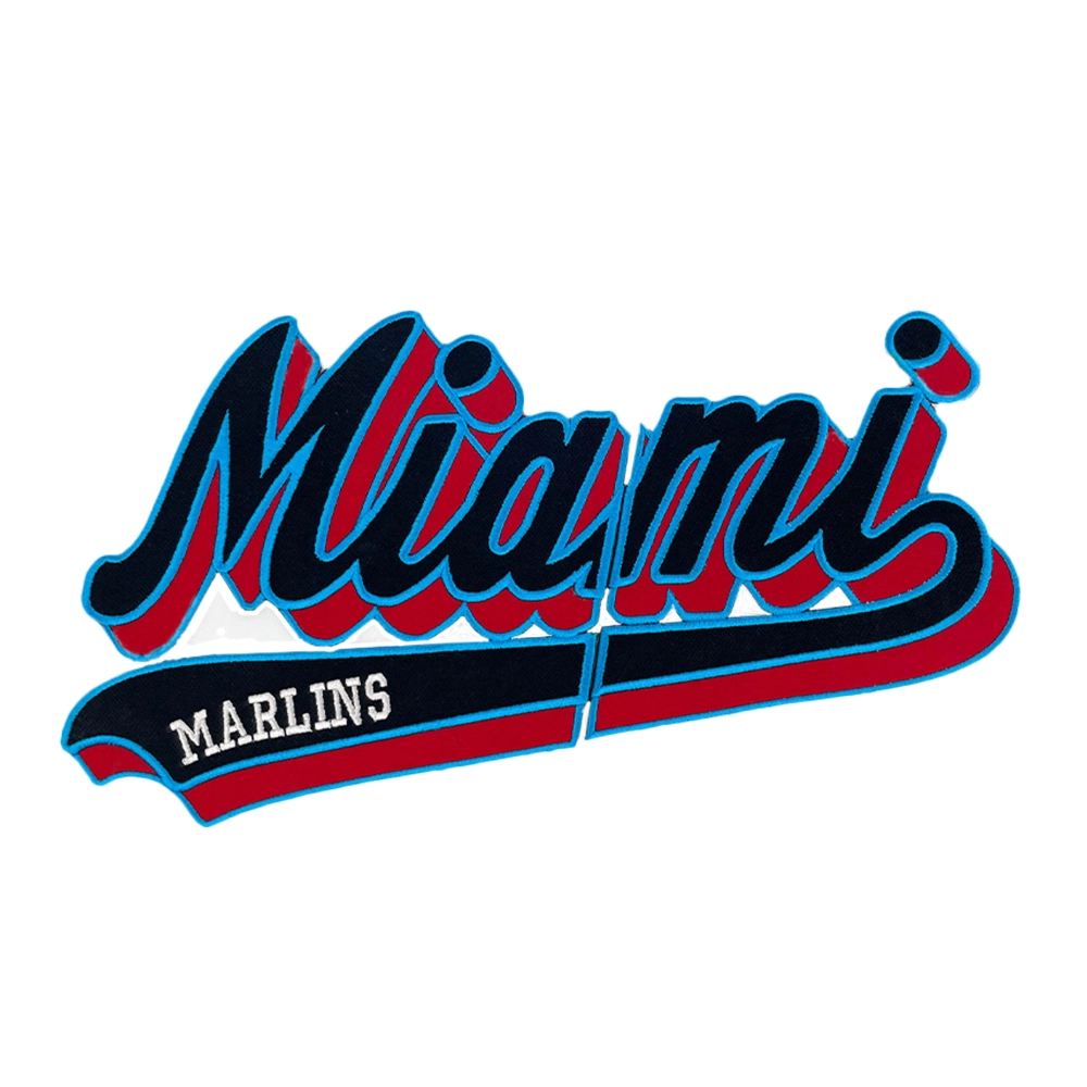 Miami Marlins Script Logo Jacket Patch